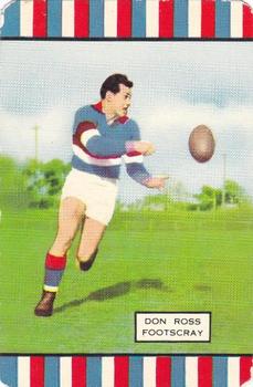 1955 Coles Victorian Footballers Series 3 #NNO Don Ross Front